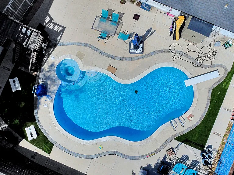 Pool right across the street!