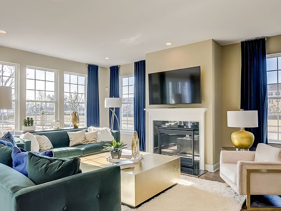 Fireplace in great room