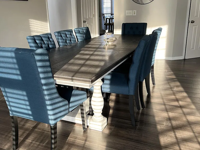 Kitchen table seats 8!