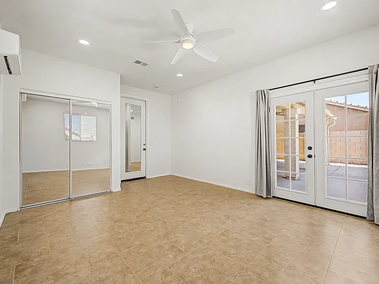 Main Floor LARGE bedroom with mini-split.