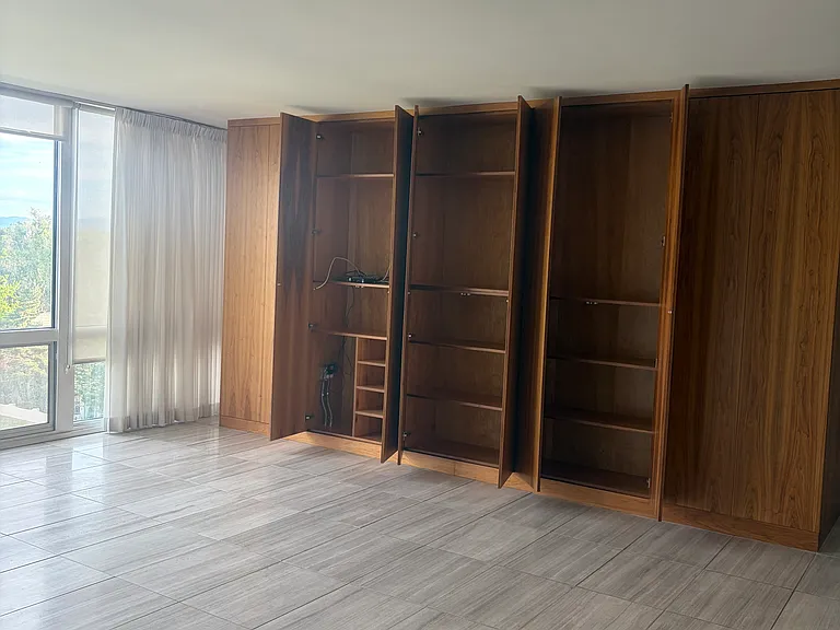 Wall of built-in closets - amazing storage!