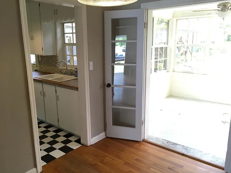 Kitchen and Florida room from dining room