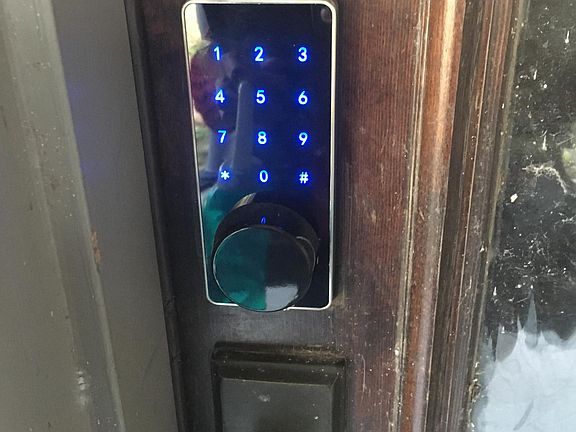 Keyless entry on front door