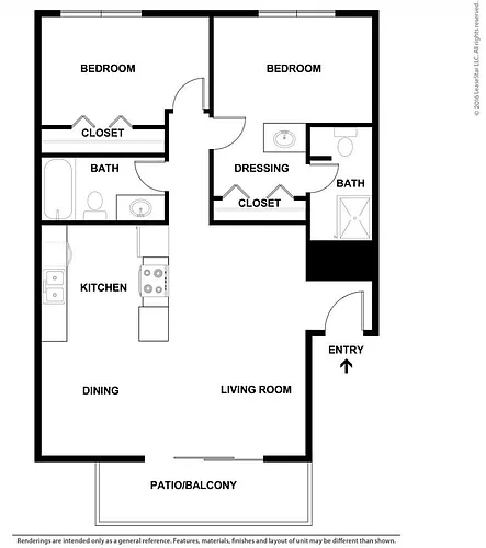 Floor plan 2x2MR