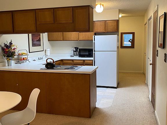 Clean and bright kitchen area