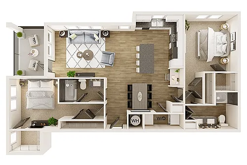 Floor plan B2U
