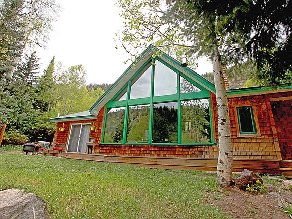 Large windows, deck