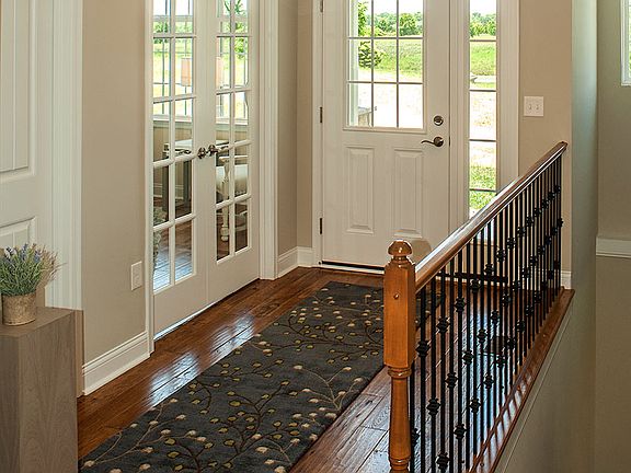 The Waverly Foyer with hardwood floors