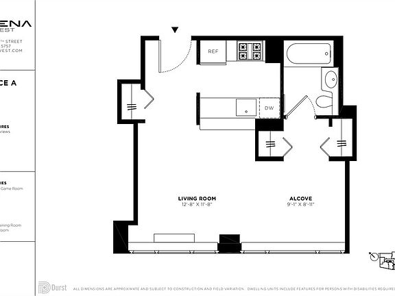 2nd image of 601 W 57th St APT 25A