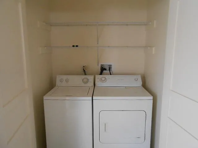 Washer/dryer included with unit ion kitchen