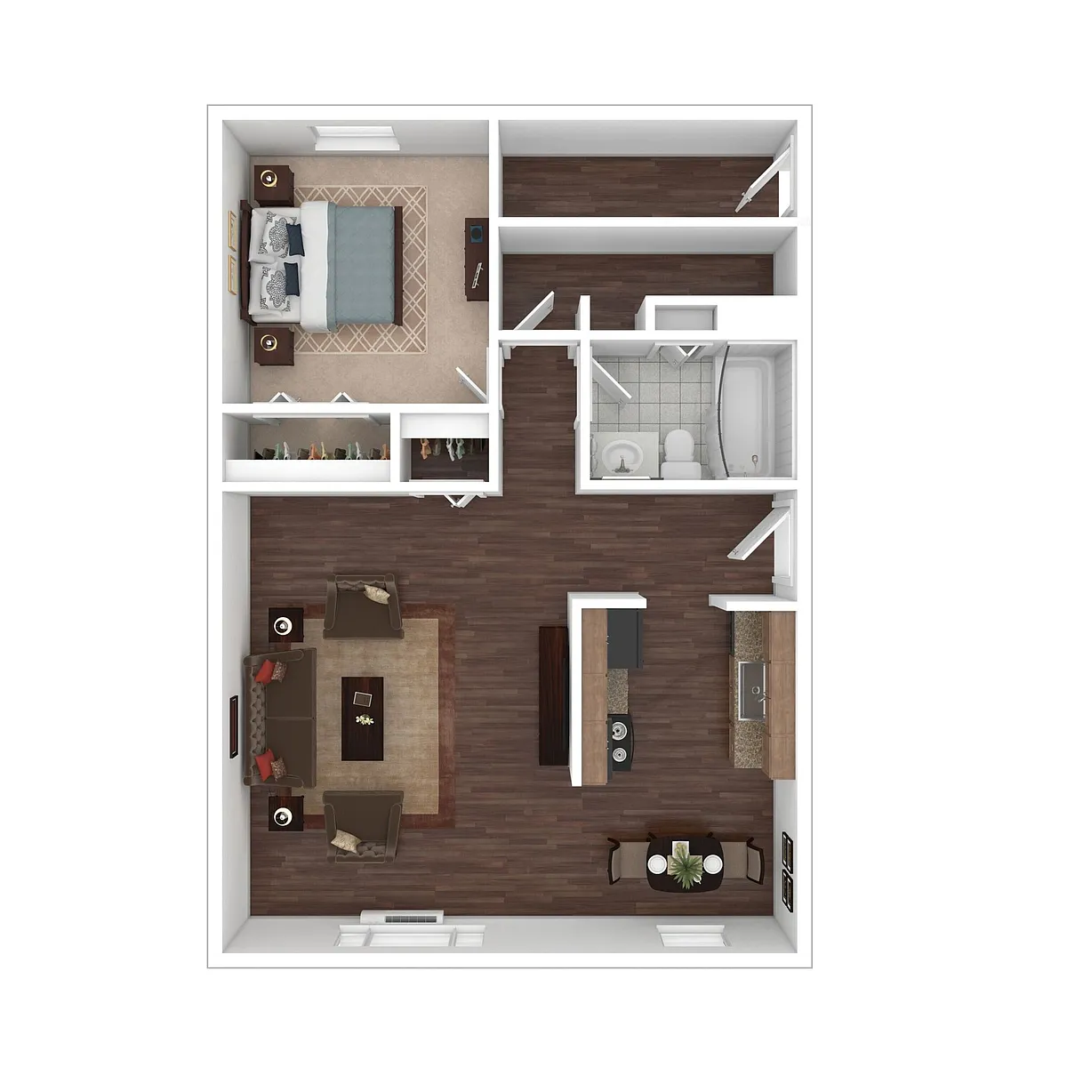 Floor plan 1 Bedroom
