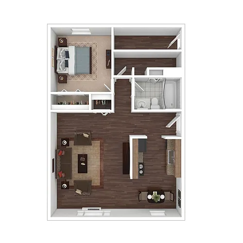 Floor plan 1 Bedroom