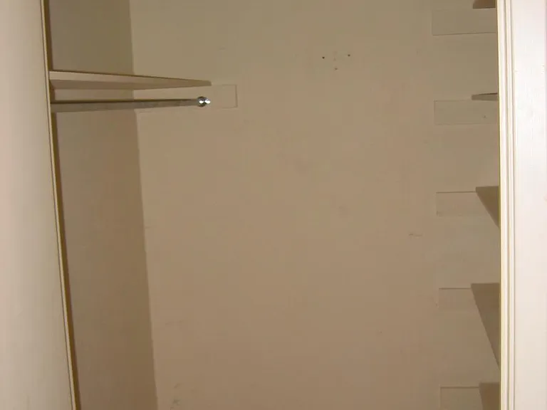 Walk in closet with washer dryer connections