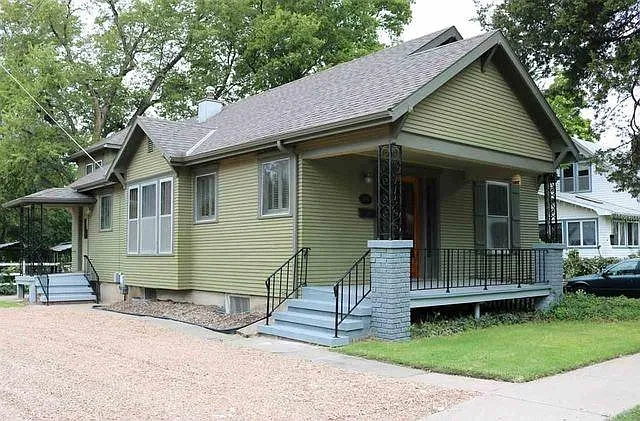 Porch and parking