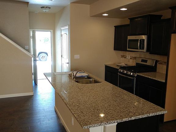 Kitchen with granite tops