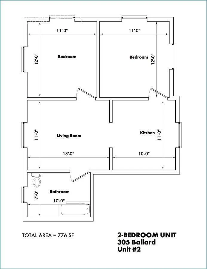 2 bed, 776 sqft, $1,365 — Photo 2