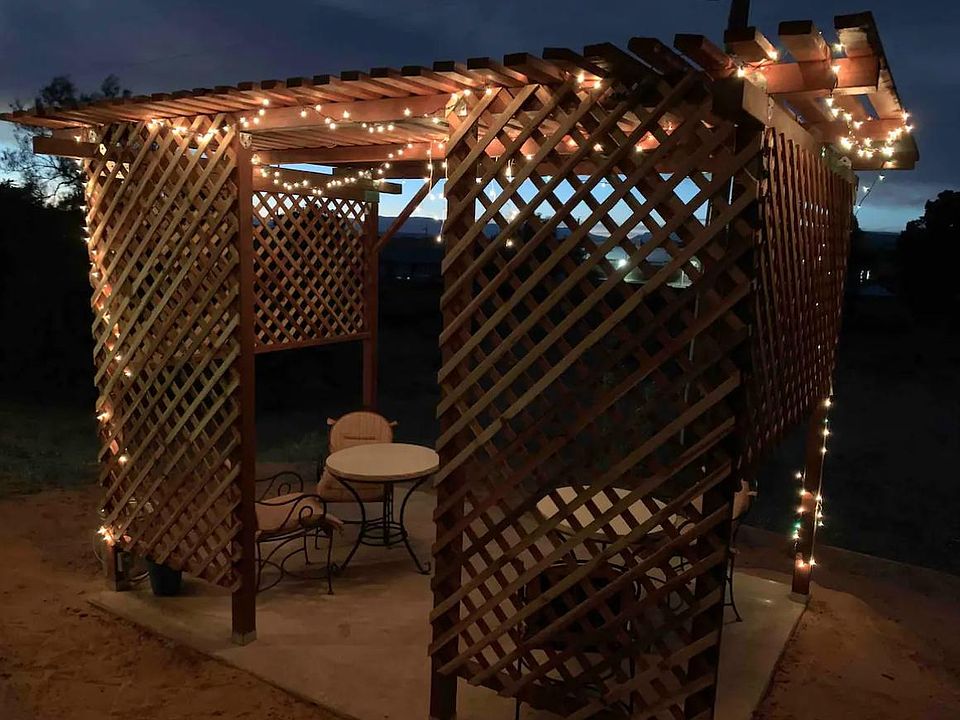 Gazebo at night.