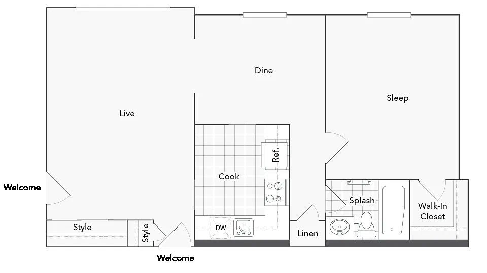Floor plan Adams