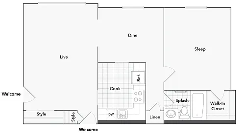 Floor plan Adams