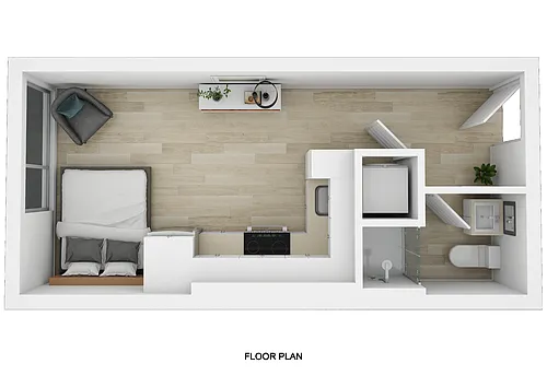Floor plan Studio B