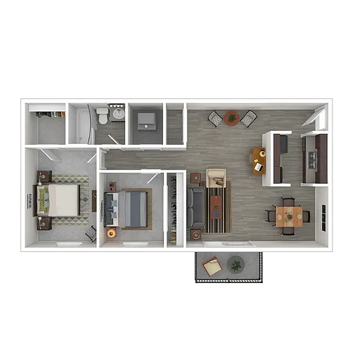 Floor plan 1 Bedroom