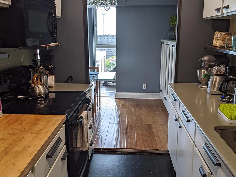 Kitchen looking out