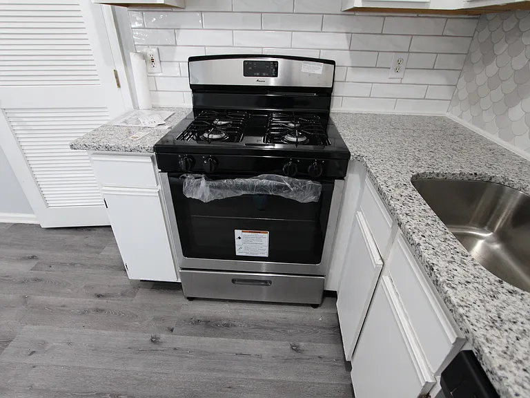 Recently upgraded range and hood