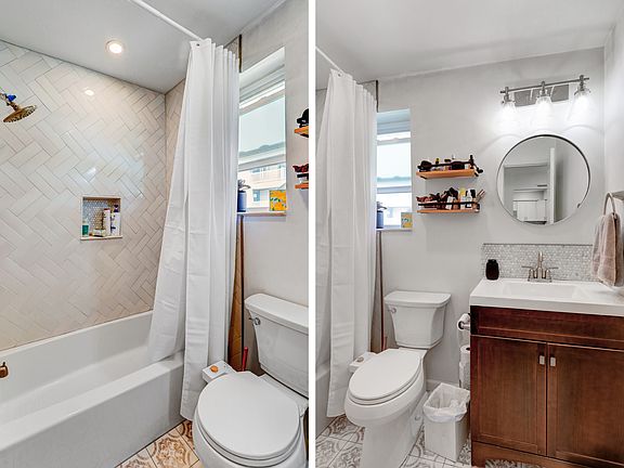 New custom tiled 2nd bathroom