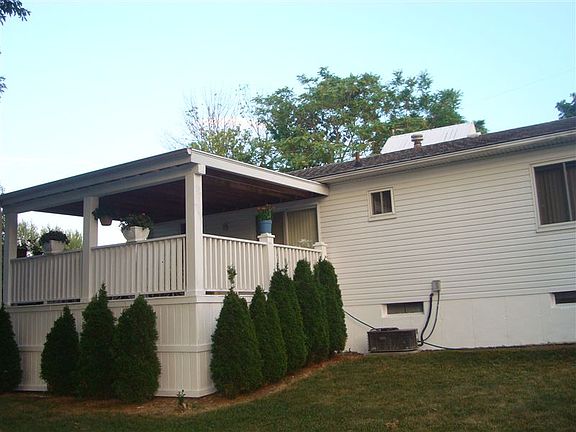 Covered Elevated Back Deck