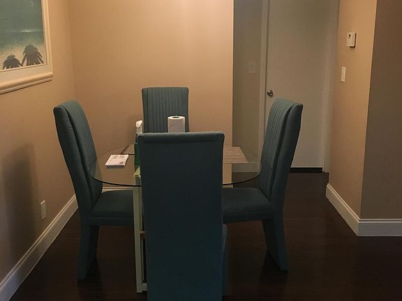 view of dining room from kitchen