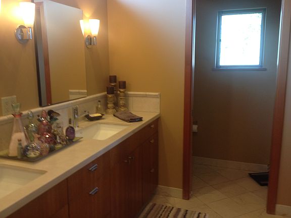 Master Bath with soaking tub, walk-in closet, shower, heated