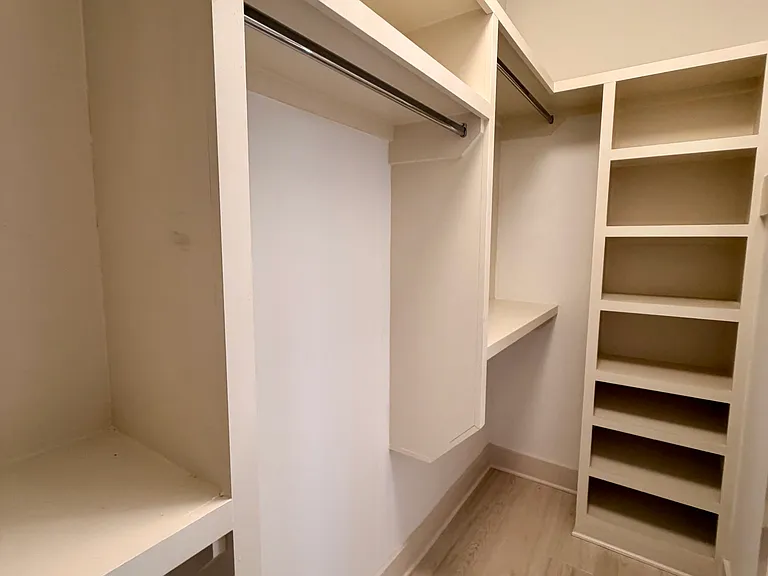 Second walk-in closet in the primary bedroom