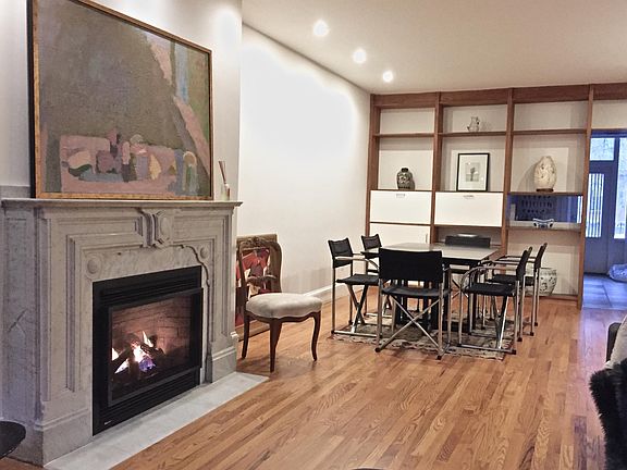 Living room and dining room