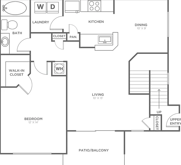 One Bedroom One Bath (836 SF) One Bedroom One Bath (836 SF)