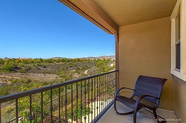 Master bedroom balcony