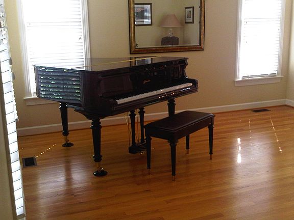 Baby Grand Fits Nicely in the Living Room
