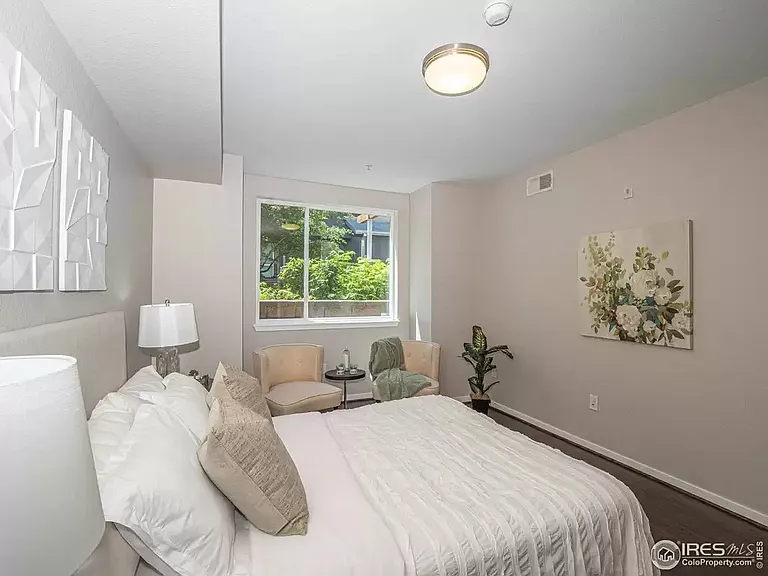 Large Master Bedroom with Back Courtyard View