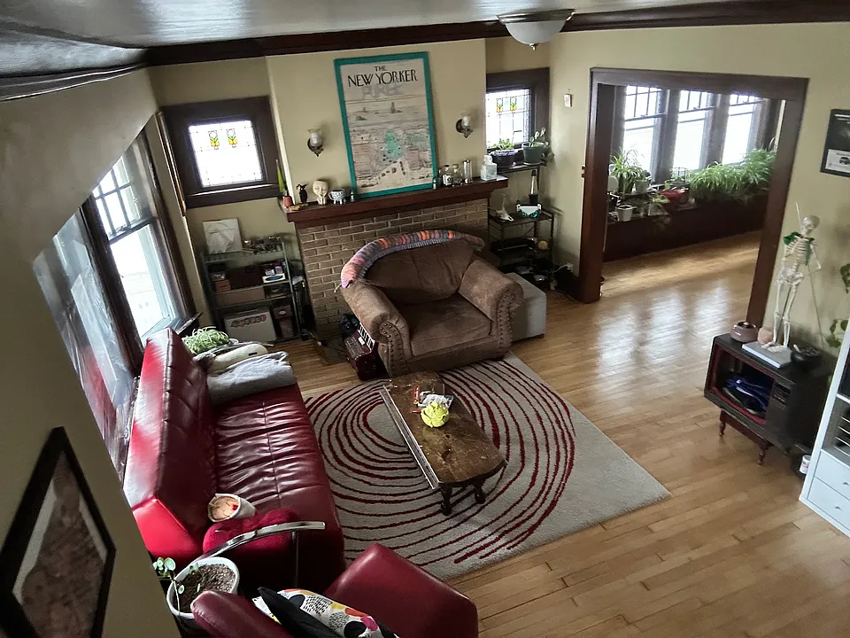 Front living room looking toward dining room