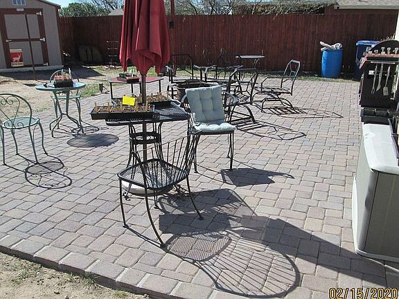 New paver back patio