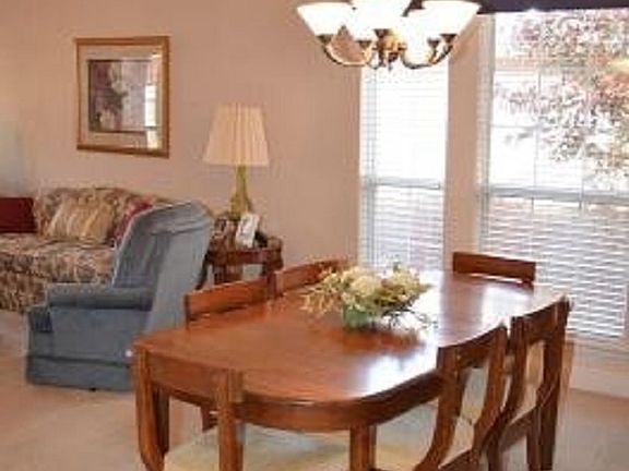 Formal dining area open to living room
