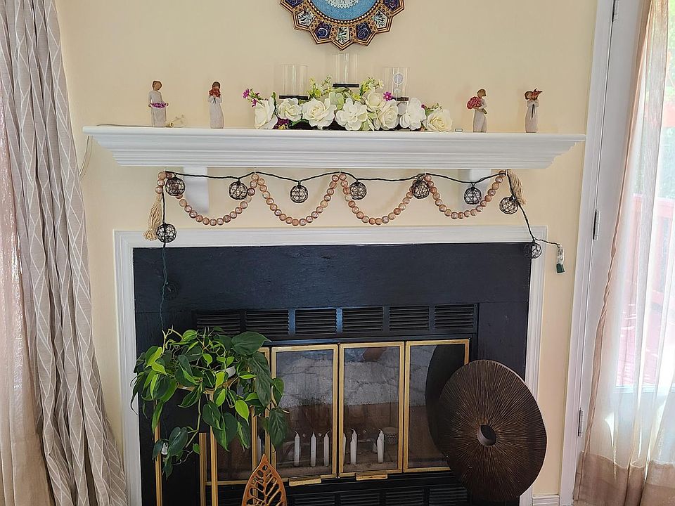 Living room fireplace