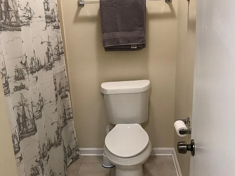 shower over bathtub upstairs