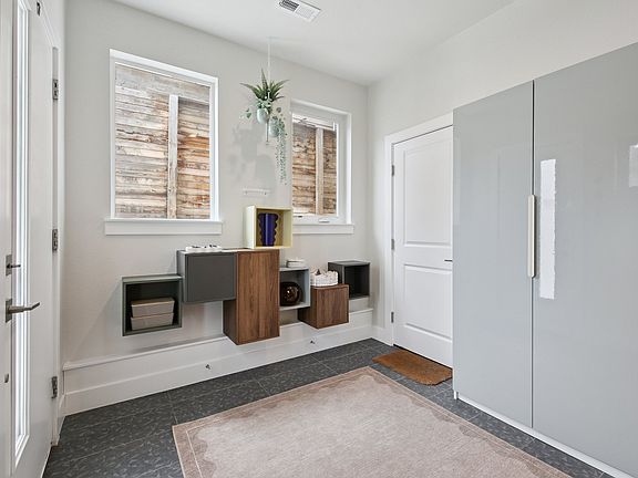 Built in storage for entryway
