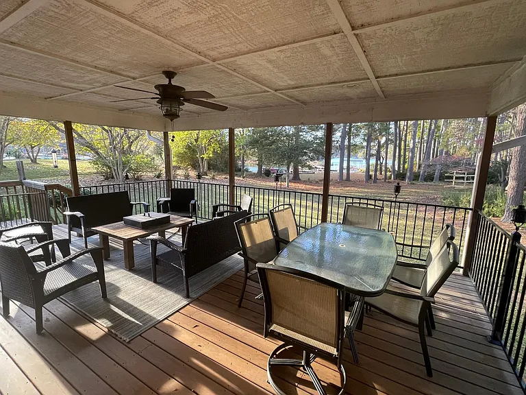 Back deck dining table