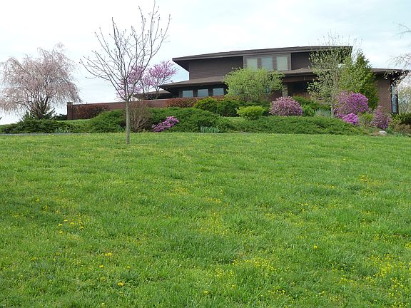 spring view of facade