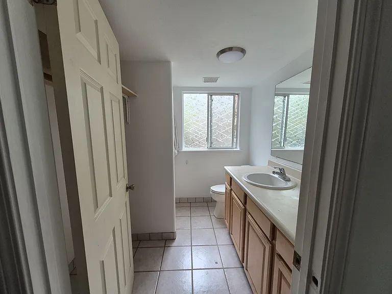Bathroom with shower and plenty more storage space