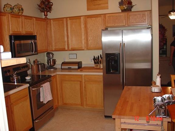 New Stainless Steel Appliances - Refrigerator Stays!