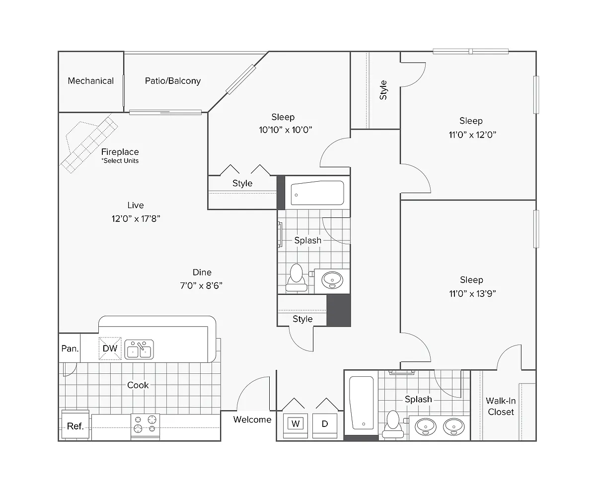 Floor plan Dover