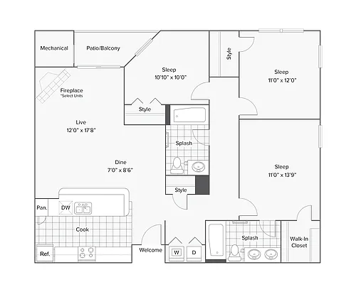 Floor plan Dover
