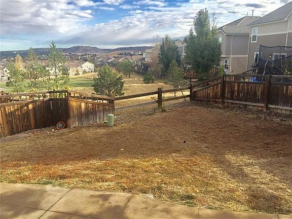 Back yard view on open space